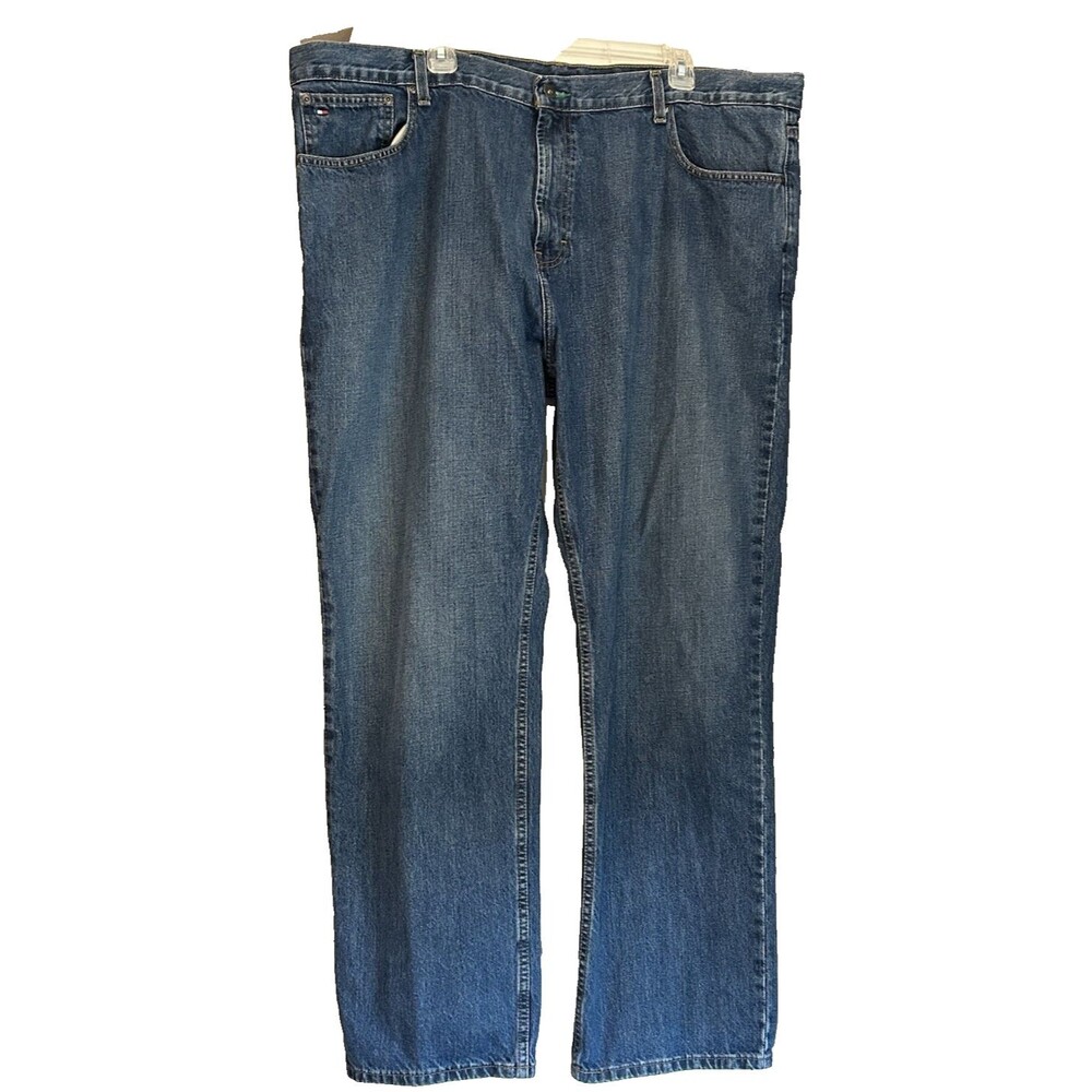Tommy Hilfiger Jeans Men's 44x32 Blue~Straight Leg~Relaxed Easy Fit